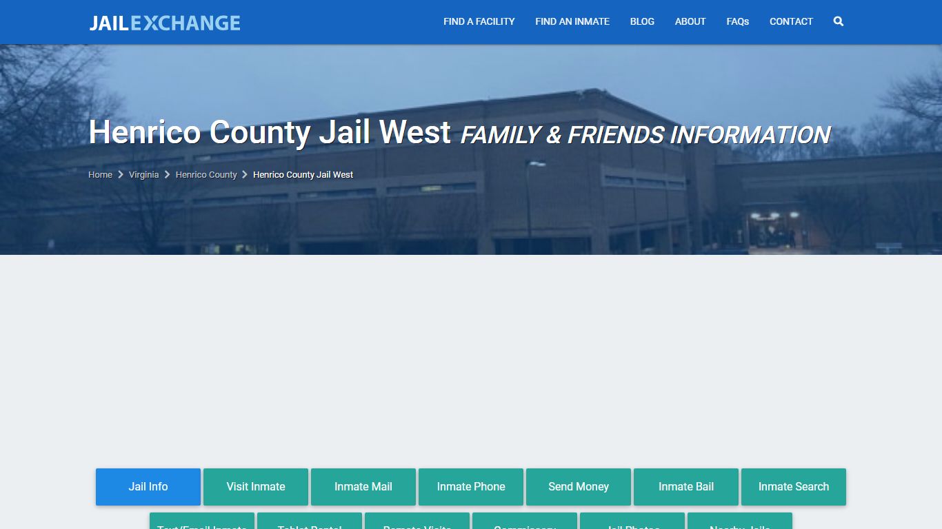 Henrico County Jail West VA | Booking, Visiting, Calls, Phone